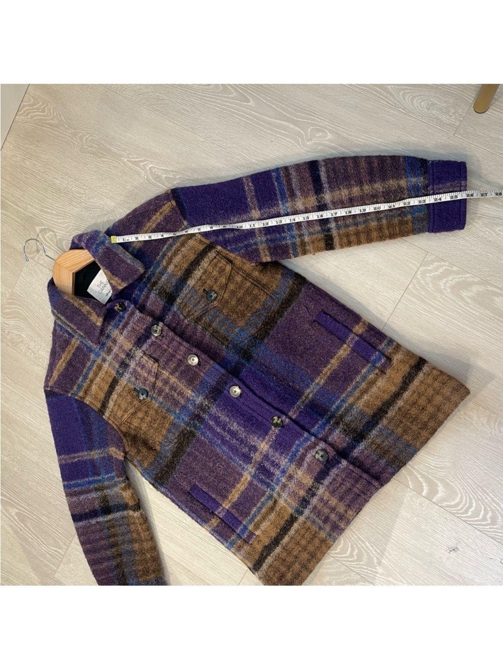 Wilfred Free The Ganna™ Utility Shirt Jacket Purple Blue Brown size Small - Picture 13 of 16